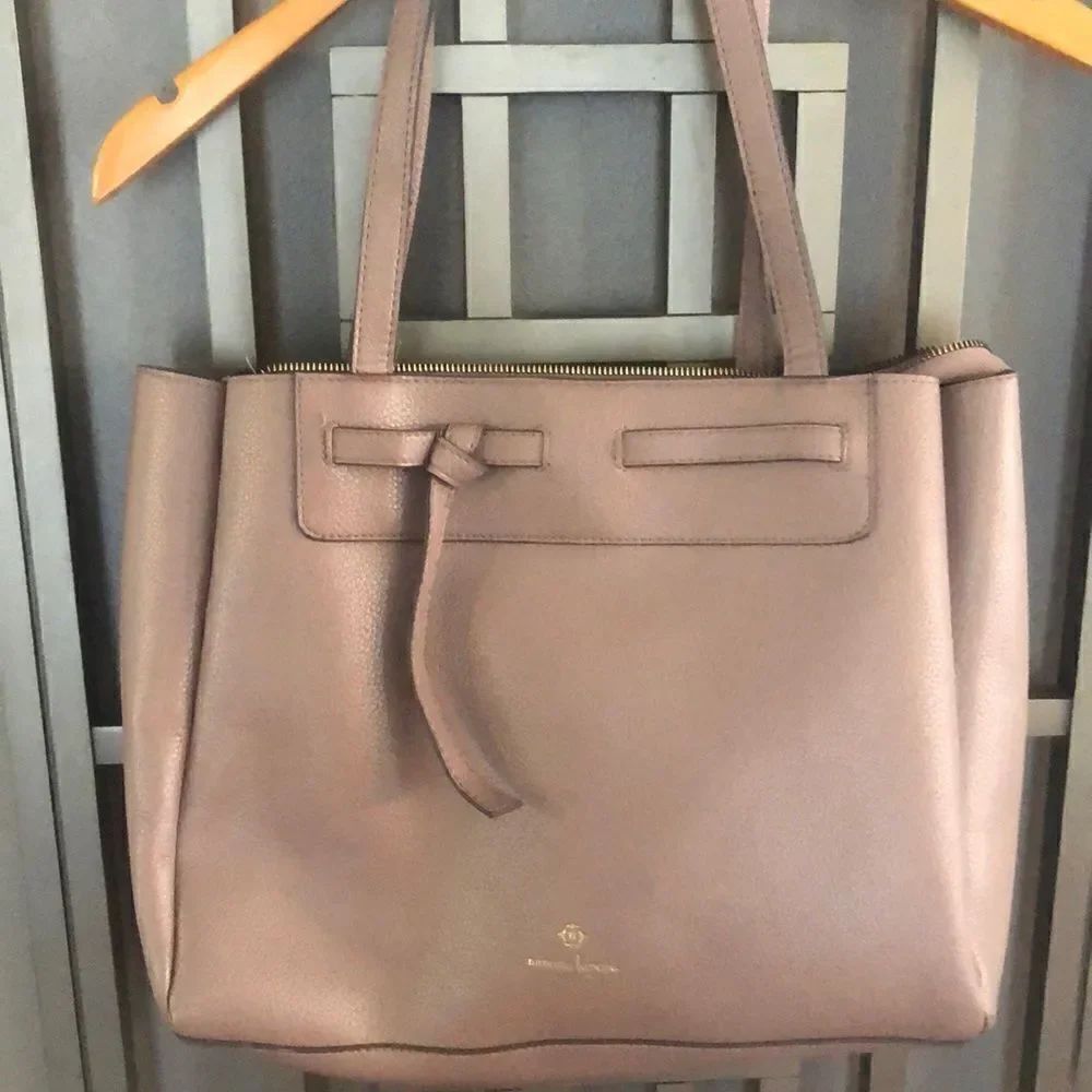 Nanette Lepore Mauve medium tote bag.